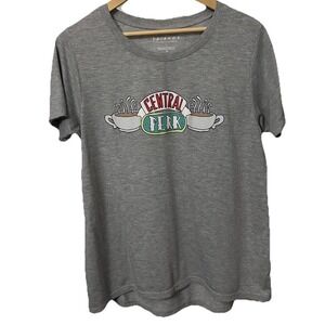Friends TV Show Central Perk Logo Women's T Shirt X-Large Gray Short Sleeve -508